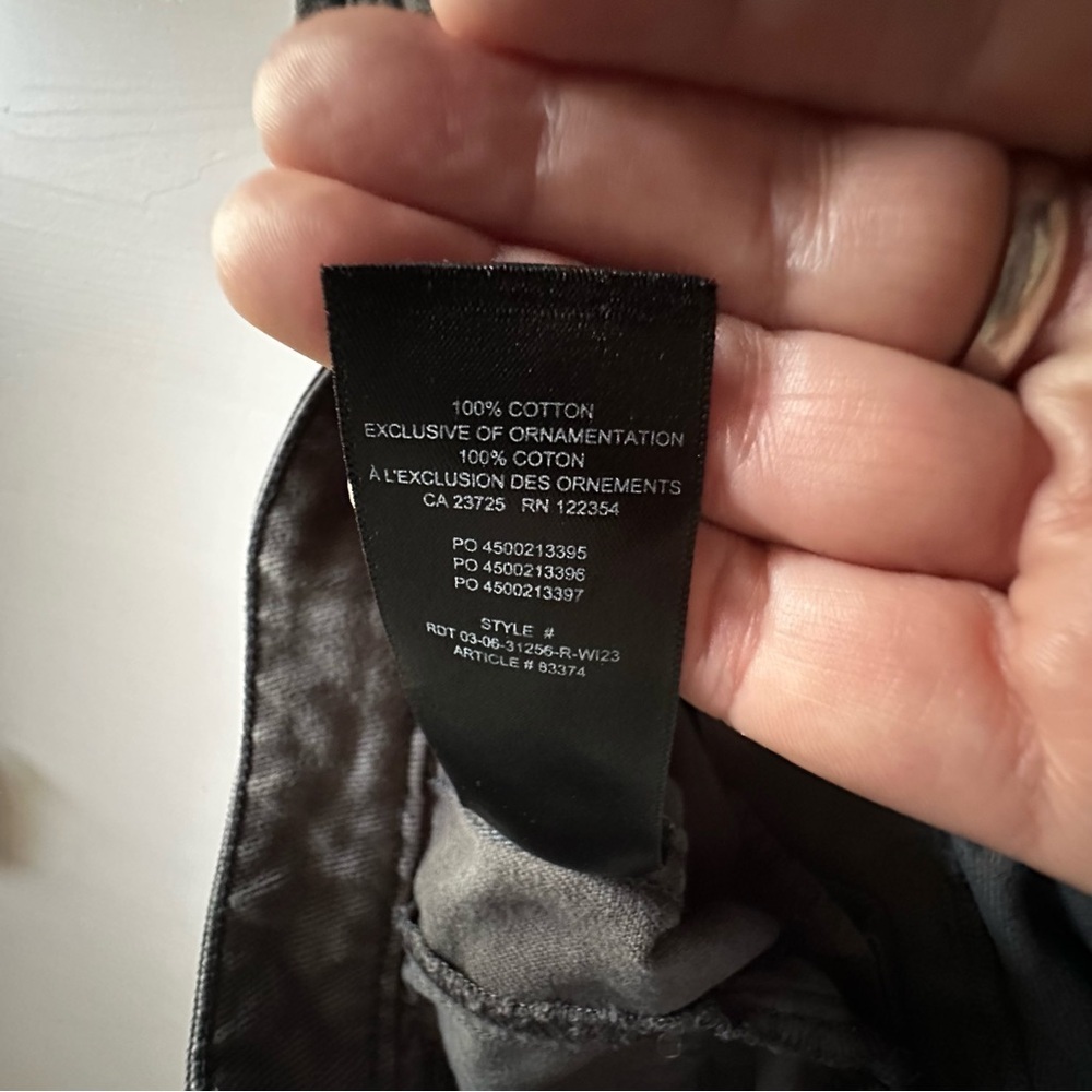 TNA Aritzia Cargo Pants Grey Pockets Carpenter Straight Leg Size 6 EUC - Picture 9 of 11